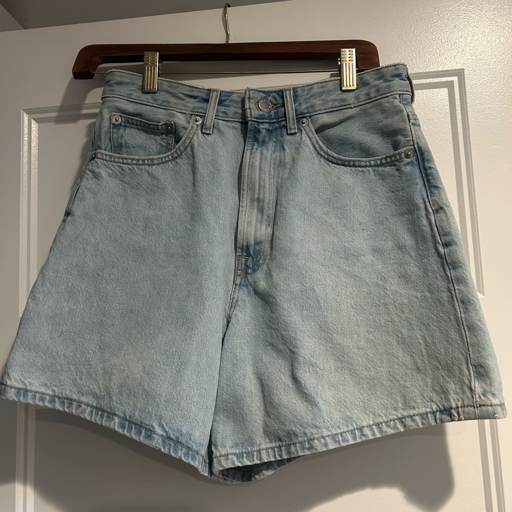 Everlane A Line Denim Shorts Size 26